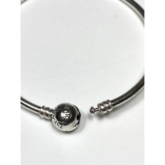 925 Pandora ALE Bangle Charm Bracelet Sterling Silver 7” 9.23g - Picture 3 of 10